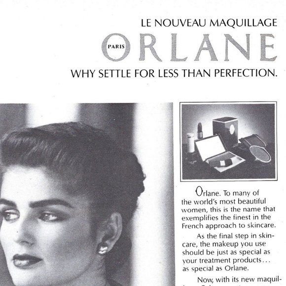 1982 Orlane Makeup Ad La Nouveau Maquillage Paris 1980s Vintage Print Ad 9 inch - Picture 2 of 4